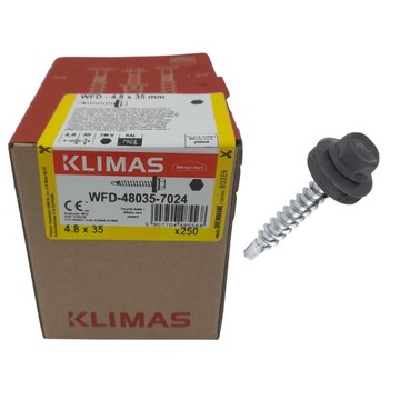 Wkręty farmerskie 4,8x35mm RAL 7024 FARMERY 250szt