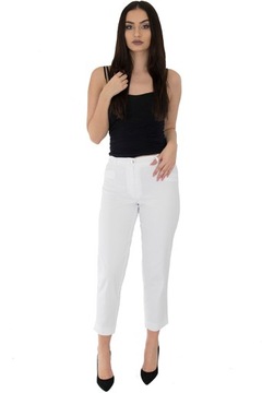 БРЮКИ ИЗ ХЛОПКА, 4 ЦВЕТА, размер 46, белые