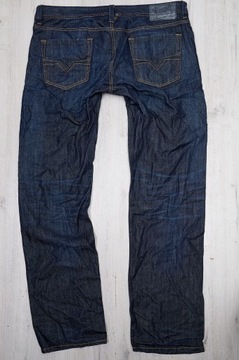 DIESEL LARKEE STRAIGHT JEANS spodnie męskie granatowe PREMIUM 38/34 pas 100