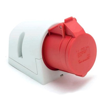 GNIAZDO SIŁOWE STAŁE IP44 32A 5P 400V PCE 125-6