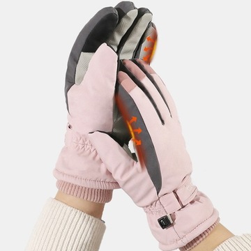 Женские зимние теплые ветрозащитные спортивные перчатки с сенсорным экраном