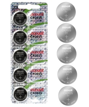 5x CR2025 BATERIA LITOWA MAXELL Japan DL2025 2025