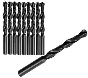 10szt. ZESTAW WIERTEŁ DO METALU HSS 6mm YT-4445