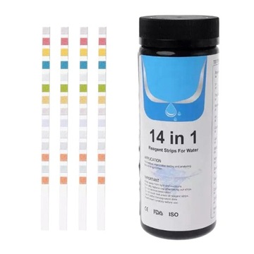 Serenable 50Pcs 14 in 1 Water Test Strips 14.4cm