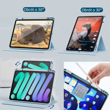 ЧЕХОЛ 720° SMART PENCIL для APPLE IPAD 10.2 7 8 9 ПОКОЛЕНИЯ 2021 ГОДА РОЗОВЫЙ