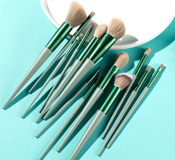 Набор из 13 профессиональных кистей для макияжа + футляр.