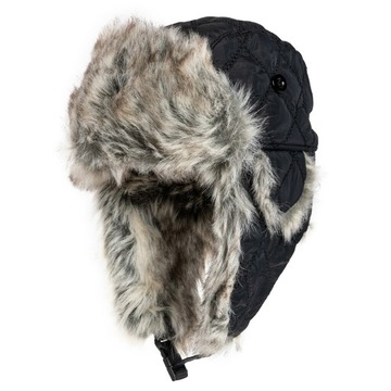 Czapka uszatka pilotka zimowa wojskowa Mil-Tec Winter Faux-Fur - czarna L