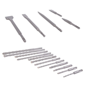 НАБОР СВЕРЛ SDS + КОРПУС, 17 ЭЛЕМЕНТОВ