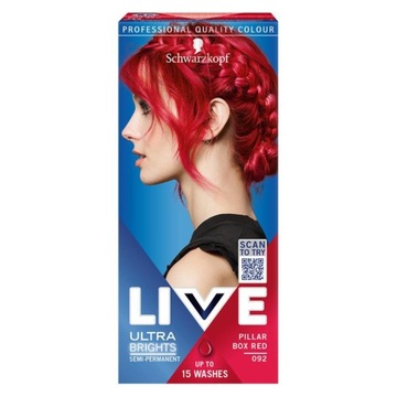 Schwarzkopf Live Farba włosów 092 Pillar Box Red