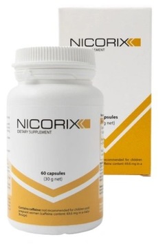 Tabletki wspomagające RZUCANIE PALENIA BEZ NIKOTYNY Nicorix 60
