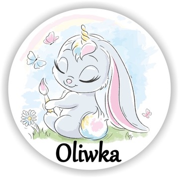 Lampka nocna LED KRÓLIK imieniem dziecka ZAJĄCZEK