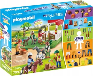PLAYMOBIL 70978 My Figures: Ranczo Figurki Konie