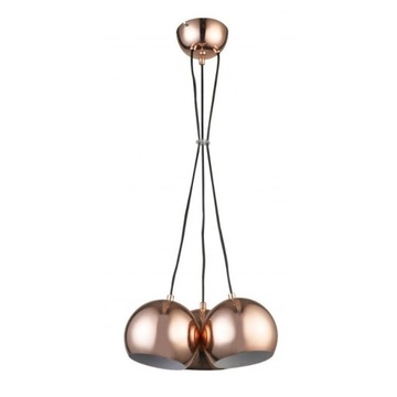 Lampa wisząca RAME 3 miedziana - Light Prestige