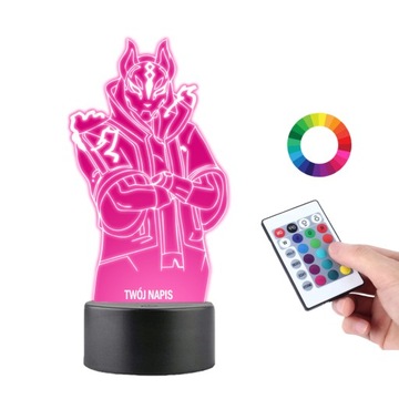 Lampka na Biurko Statuetka Led Gra Fortnite Drift
