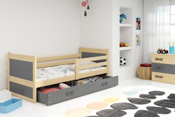 Детская кровать RICO 200x90 + MATRAC + RAIL