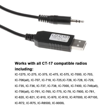 Интерфейсный кабель USB Cat CI-V Кабели для радиостанции CT-17