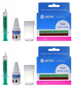TEST JAKOŚCI TWARDOŚCI WODY KROPELKOWY USTM 2x SZTUKI