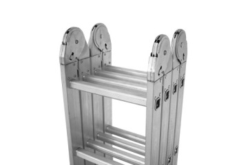 Универсальная шарнирно-складная лестница 4х4 алюминиевые ступеньки BAULICH