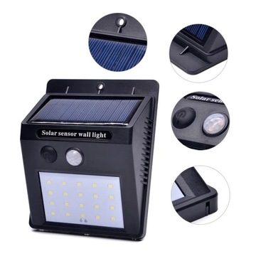 MAŁA LAMPA LED LEDOWA Z CZUJNIKIEM RUCHU OGRODOWA