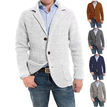 2023 British Style Mens Clothing Knit Cardigan Aut