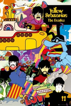 The Beatles Żółta Łódź Podwodna - plakat 61x91,5