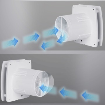 EBERG AXI 100 малошумный вентилятор для ванной комнаты Таймер Датчик влажности + заслонка