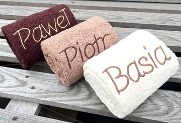 Рождественский подарок Полотенце с вышивкой имени