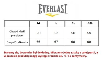 EVERLAST koszulka TANK TOP bez rękawów typ BOKSERKA r. L