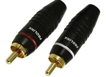 РАЗЪЕМ RCA CINCH PROLINK ПРЕМИУМ ПОЗОЛОЧЕННЫЙ TRC019 ПАРА