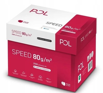 Papier ksero A4 Polspeed 80g karton 5ryz Białość 153CIE klasa C