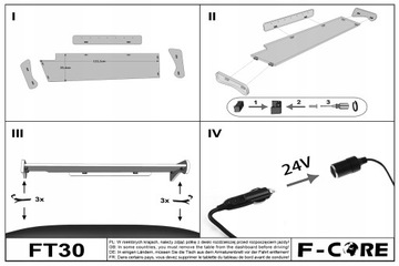 Półka TIR MAN TGX 07-20 podwójna szuflada panel