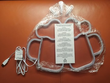 Большая светодиодная неоновая вывеска 40 х 36 х 1,5 см. Пивные кружки ПИВО для витрины, USB-кабель