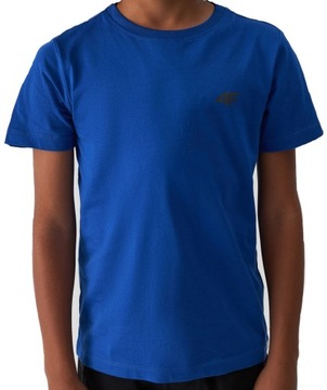 4F T-SHIRT CHŁOPIĘCY KOSZULKA TTSHM1626 KOBALT 158