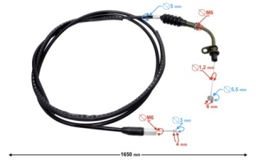 Трос газа для скутера Firefox