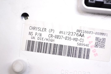 DODGE NITRO 2009 PŘÍSTROJOVÁ DESKA / TACHOMETR