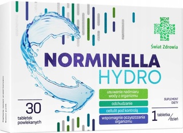 NORMINELLA HYDRO wspomaga uwuwanie wody, cellulitu ,oczyszczanie 30 tabl.