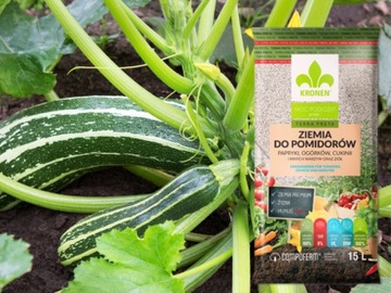 Podłoże BIO Ziemia do wysiewu POMIDORÓW PAPRYKI OGÓRKÓW CUKINII WARZYW 15L