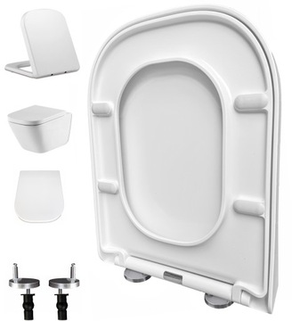 Deska sedesowa wolnoopadająca do Roca Gap EasyClean metalowe zawiasy wypina