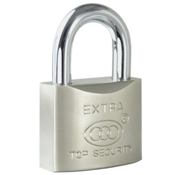 ЗАМОК ИЗ НИКЕЛЕВОЙ ЗАКАЛЕННОЙ СТАЛИ 50 мм + 12 КЛЮЧЕЙ в комплекте