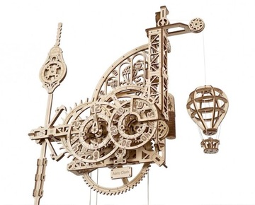Ugears Aero Clock drewniany zegar Puzzle 3D