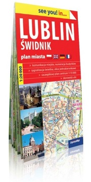 Lublin Świdnik - 1:20 000 - papierowy plan miasta