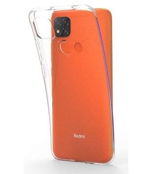 ETUI DO XIAOMI REDMI 9C Przezroczyste SILIKON OCHRONA APARATU CASE + SZKŁO