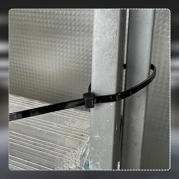 Кабельные стяжки 100 шт. Черные кабельные стяжки 200x3,6 мм, нейлоновые кабельные стяжки