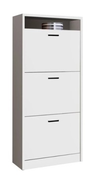 Szafka na buty z półką AGA biała matowa 125x60x24