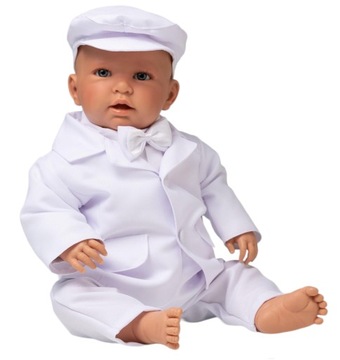 UBRANKO do chrztu białe Garnitur Marynarka 56