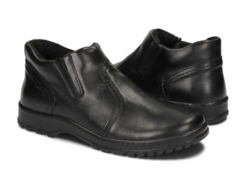 МУЖСКИЕ ЗИМНИЕ БОТИНКИ ПОЛЬСКАЯ ОБУВЬ 355 ЧЕРНЫЕ 43