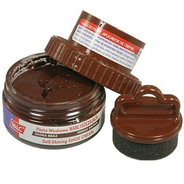 КОРИЧНЕВЫЙ ВОСК ДЛЯ ОБУВИ КРЕМ ДЛЯ НОСКОВ + ГУБКА