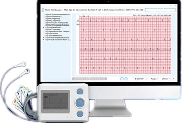 12-kanałowy Dynamiczny Rejestrator Holter EKG TH12