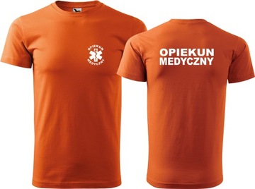 Męska koszulka medyczna Opiekun Medyczny Jakość koszulka dla opiekuna M