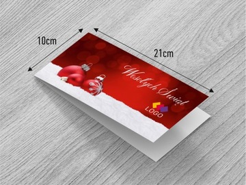 Рождественские открытки для деловых компаний DL+ конверт